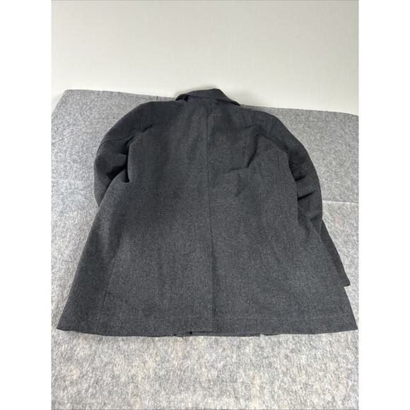 Old Navy Wool Blend Double Breasted Pea Coat Womens Sz XL Fully Lined Charcoal - Picture 12 of 16